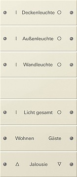 220601 Gira Набор клавиш 6-клав. (3+3), ГРАВИРОВКА 220601 Gira Набор клавиш 6-клав. (3+3), ГРАВИРОВКА