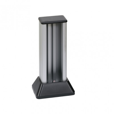 Simon Cima 500 Алюминий/Графит Миниколонна 1-сторонняя на 2 модуля, 336х71,5(125)х109,5(164) мм, 52550112-033