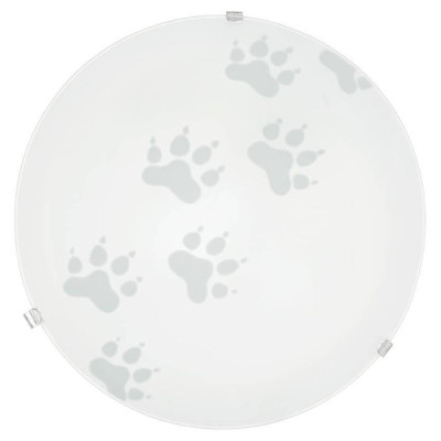 94971 Настенно-потолочный светильник MARS, 1х60W (E27), ?245, сталь, белый/сатиновое стекло, белый