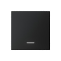 GAL001013 - ARTGALLERY 1-клавишный ВЫКЛЮЧАТЕЛЬ с подсветкой, сх.1а, 10АХ, механизм, КАРБОН, Systeme Electric