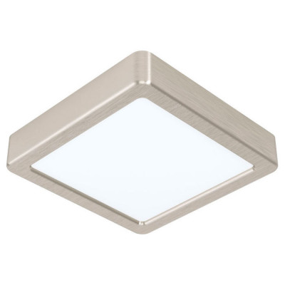 99252 Светодиод. накладной светильник FUEVA 5, 10,5W (LED), 160х160, H28, 1350lm, 4000K, сталь, нике
