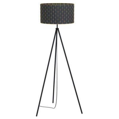 99527 Торшер MARASALES, 1x40W, E27, H1490, ?450, основание: ?745, сталь/текстиль, черный/латунь