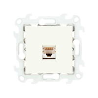 Simon Розетка RJ45 кат 5e UTP, сл кость, 2410598-031
