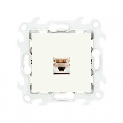 Simon Розетка RJ45 кат 5e UTP, сл кость, 2410598-031