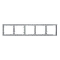 Рамка пластиковая VOLTUM S70 на 5 постов, (серый), VLS100516