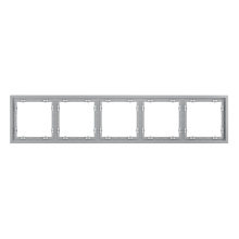 Рамка пластиковая VOLTUM S70 на 5 постов, (серый), VLS100516