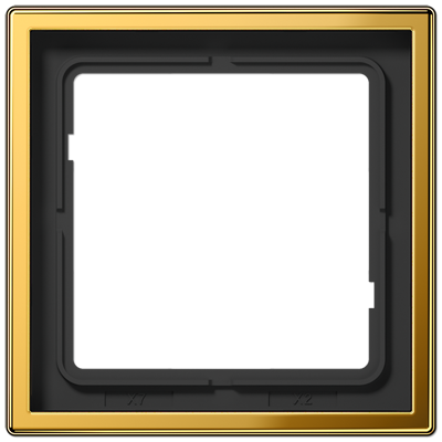 Рамка для вертикальной и горизонтальной установки, 1 пост; металл; покраска под золото; GO, GO2981