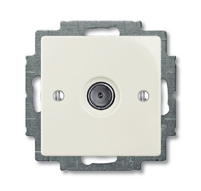 ABB BJB Basic 55 Шале (бел) Розетка TV оконечная