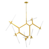 Lightstar 742143 (1373/14) Люстра STRUTTURA 14х6W (led) G9 ЗОЛОТО МАТОВЫЙ (в комплекте)