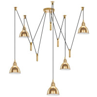 Lightstar 761058 (MD17003036-5A) Люстра ACROBATA 5х40W E14 ЛАЙМ ЗОЛОТО (в комплекте)