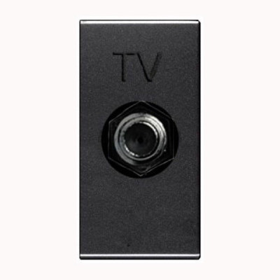 N2150 AN - Розетка TV одиночная (единственная/простая), серия Zenit, цвет антрацит - 2CLA215000N1801