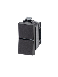 N2101 AN - Механизм 1-клавишного 1-полюсного выключателя с клавишей, 1-модульный, серия Zenit, цвет антрацит - 2CLA210100N1801