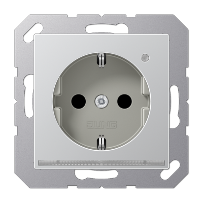 SCHUKO-розетка с LED подсветкой, A1520-OALLNW