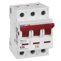 КЭАЗ OptiDin ВМ63PL Выключатель нагрузки 3P 63А 400В (BM63PL-363-УХЛ3), 328170