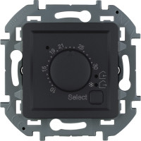 Legrand Терморегулятор для тёплого пола - Legrand Inspiria - с внешним датчиком в комплекте 16А 230В - антрацит, 673813