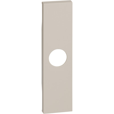 KM08 Bticino LIVING NOW. Лицевая панель для TV розеток и кабельных выводов с 1 отверстием 1 модуль.Цвет Песочный., KM08