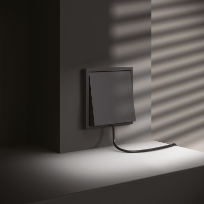 Вывод кабеля VOLTUM S70, (графит), VLS080207