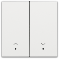 Niko Home Control Пластик Белая сталь Накладка управления жалюзи с/п, 154-32006