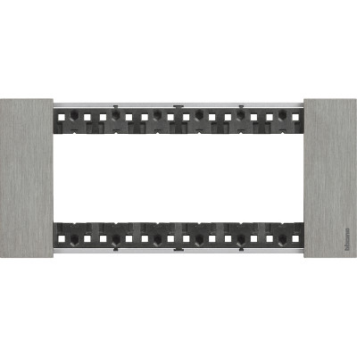 KA4806ZG Bticino LIVING NOW. Декоративная рамка 6 модулей.Цвет "Сталь", KA4806ZG