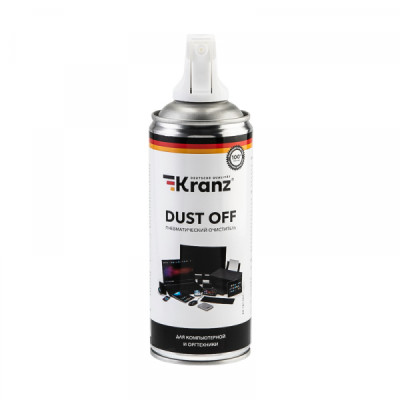 Пневматический очиститель DUST OFF, 520мл (400мл), аэрозоль KRANZ , KR-181-001
