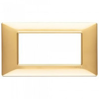 Vimar Накладка для 4 модулей золото блестящее, 14654.24