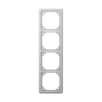 Рамка для вертикальной и горизонтальной установки, 4-кратная, светло-серая, CDP584LG