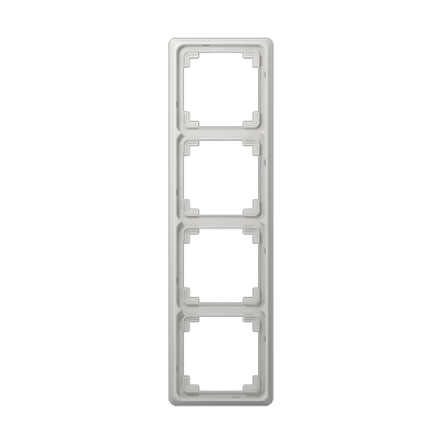 Рамка для вертикальной и горизонтальной установки, 4-кратная, светло-серая, CDP584LG
