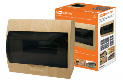 Бокс ЩРН-П-12 модулей навесной пластик IP41 "Эко" (сосна) TDM Electric, SQ0901-0016