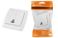 Выключатель 2 кл. с подсветкой 10А белый "Онега" TDM Electric, SQ1805-0005 Выключатель 2 кл. с подсветкой 10А белый "Онега" TDM Electric, SQ1805-0005