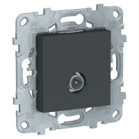 розетка TV, проходная, антрацит