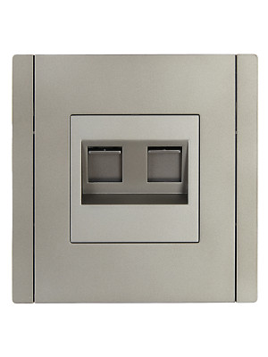 FORTE&PIANO Роз. комп. 2-ая RJ45 кат.5E FP533 ст. IEK, FP-K20-1-K46