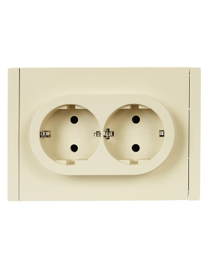 FORTE&PIANO Роз. 2-я с з/к без з/ш б/к 16А FP424 ван. IEK, FP-R21-16-1-K10