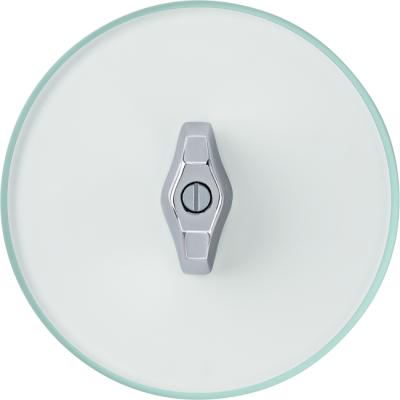 Berker Выключатель 1-клавишный, ручка хром, серия Glas