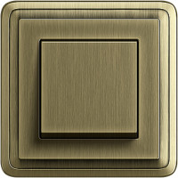 Gira Выключатель 1-клавишный, Бронза, серия Classix