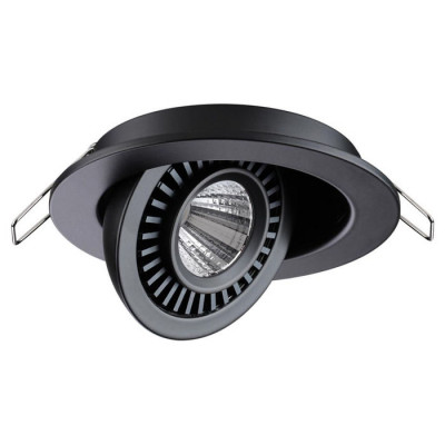 Novotech 358816 SPOT NT21 210 черный Светильник встраиваемый светодиодный IP20 LED 9W 770Лм 4000K 220V GESSO