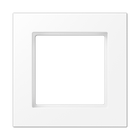 Рамка 1 пост; серия A550; термопласт; белый матовый, A5581BFWWM