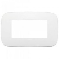 19684.26 - Vimar Накладка ROUND на 4 модуля полярный матовый