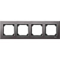 M-Elegance Рамка 4-ная, серый родий (max 5)