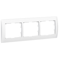 Legrand Рамка - Galea Life - 3 поста - горизонтальный монтаж - White, 771003