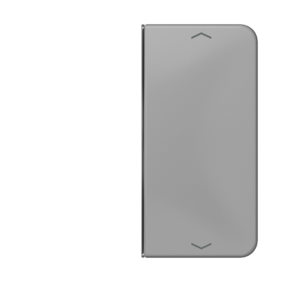 клавиша с символом для 2-клавишного пульта KNX, серая, для серии CD, CD402TSAPGR