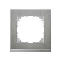 M-Pure D?cor Рамка 1-ная, нерж.сталь/цвет алюминия