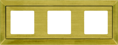 FD01253PM Fede Barcelona Рамка 3-ная, Matt Patina