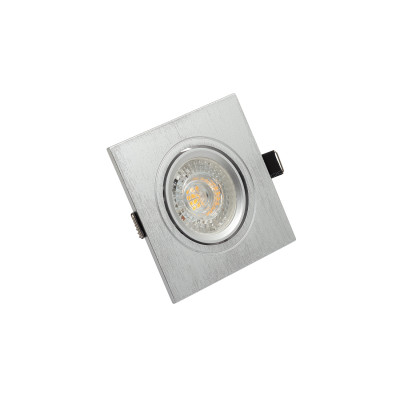 Denkirs DK3021-CM Встраиваемый светильник, IP 20, 10 Вт, GU5.3, LED, серый, пластик