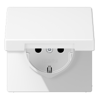 Розетка SCHUKO® с крышкой; термопласт; белый матовый , LS1520BFKLWWM Розетка SCHUKO® с крышкой; термопласт; белый матовый , LS1520BFKLWWM