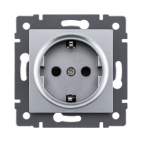 Розетка штепсельная SCHUKO 16A/250 В, серый Kollinger REA-002GY для Aspekt, Eleganz, Reflex Розетка штепсельная SCHUKO 16A/250 В, серый Kollinger REA-002GY для Aspekt, Eleganz, Reflex