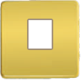FD04317OR-A Fede Fede Плата монтажная Multimedia для 1-го разъёма, Real Gold/беж.