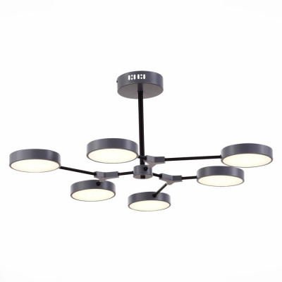 ST LUCE SLE6003-702-06 Светильник потолочный Серый, Черный/Серый LED 6*10W