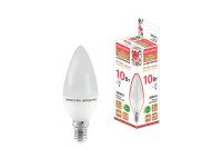 Лампа светодиодная FС37-10 Вт-230 В -3000 К–E14 Народная, SQ0340-1592