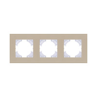 Рамка 3-постовая, стекло золотой Kollinger Reflex MG RM3GD