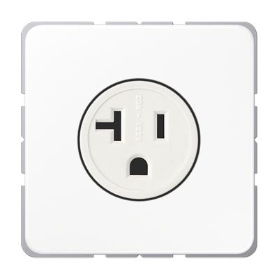 Штепсельная розетка SCHUKO 16А 250V~ с углом наклона 20°; белая, CD521-20WW